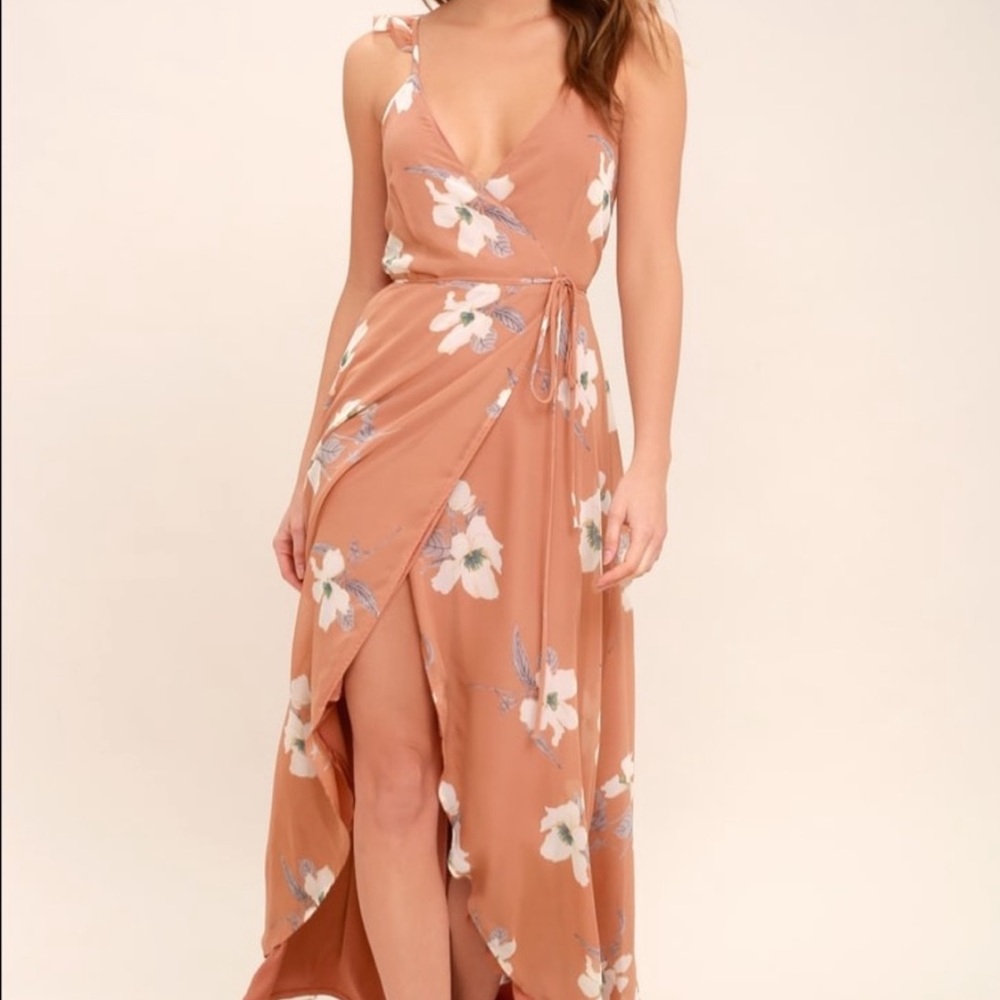 NWT All Mine Rusty Rose Floral Print dress